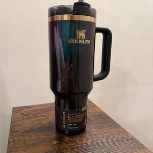 Stanley Midnight Black Tumbler with Gold Accents